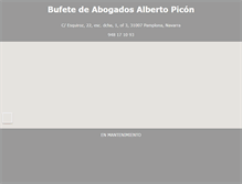 Tablet Screenshot of bufetepicon.com